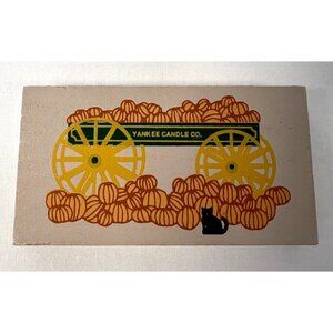 Cats Meow Wooden Harvest Block Decor Pumpkin Wagon Autumn Fall Decoration